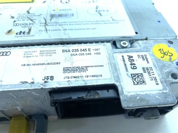 MIB2-navigointilaite OEM 5NA035045E VW Passat B8:lle image 4