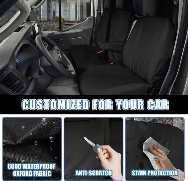 Capas de assento OEM B0CM6DYXLQ para Ford Transit Custom image 5