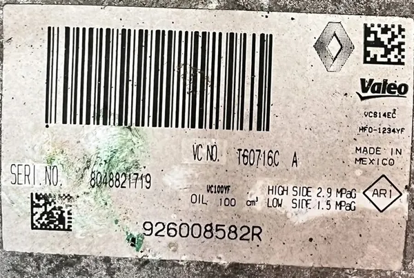 Compressore Aria Condizionata Renault OE 926008582R image 5