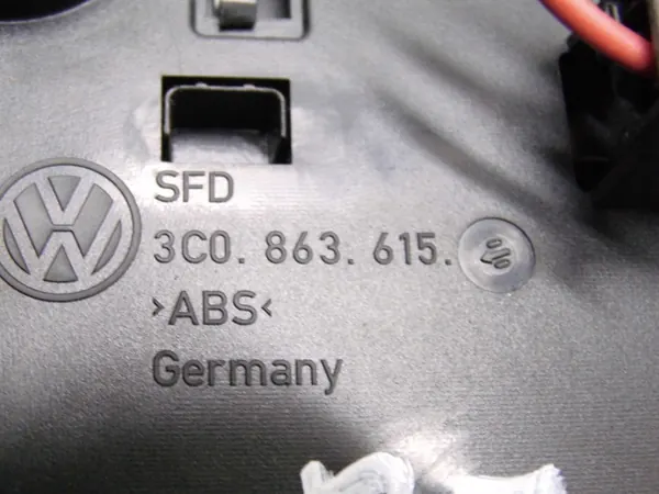 Grelha de ventilação de apoio de braço VW Passat B6 B7 CC OEM image 6