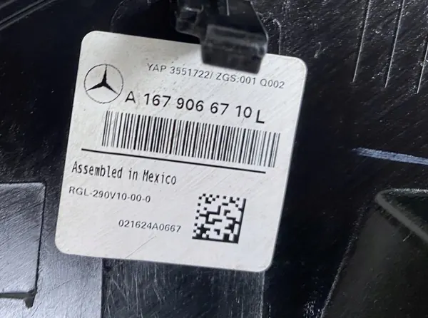 Mercedes GLE W167 Linker Achterlamp OEM A1679066710 image 4