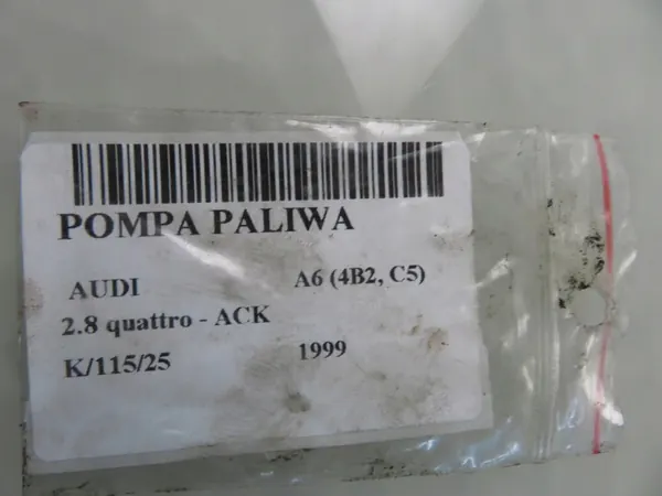 Brandstofpomp Audi A6 1999 2.8 quattro OEM 8E0906087E image 10