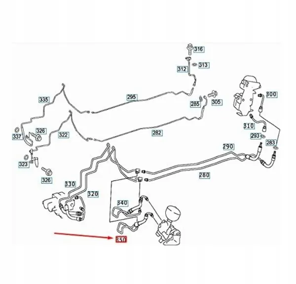 Flexible système ABC OEM A2309973382 pour Mercedes SL R230 image 2