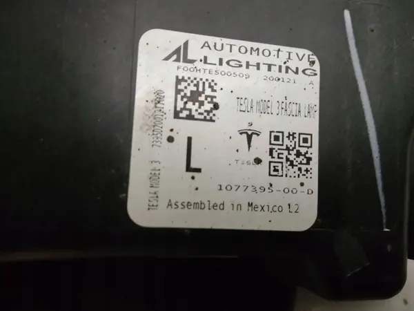 Feux de jour Tesla Model 3 OEM 107739500D image 6
