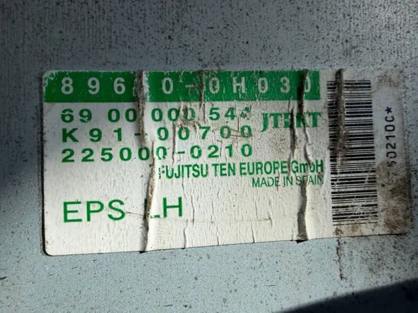 Komplett elektrisk styrservo OEM 896500H030 image 3