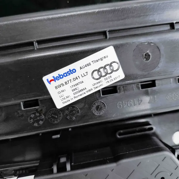 Toit ouvrant d'occasion OEM 8W9877041LL7 pour Audi A4 Avant 2017 image 8