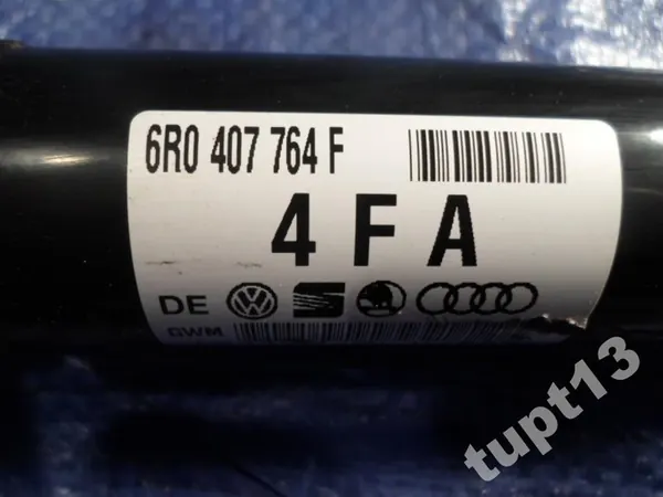 VW AUDI SEAT SKODA 1.6 Halvaxel 6R0407764F image 2