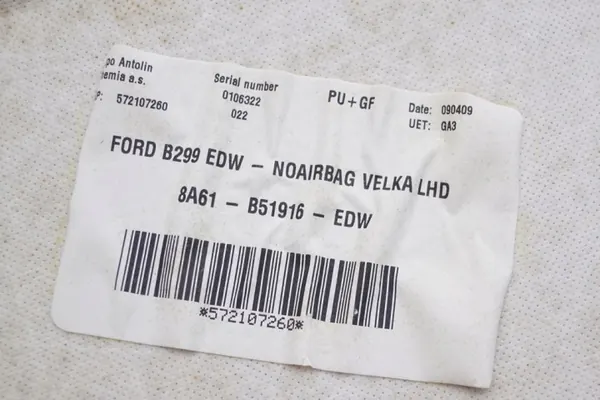 Techo Ford Fiesta mk7 OEM 8A61-B51916-EDW 3-puertas image 6