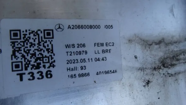 Mercedes W206 Frontstoßstangen-Träger OEM A2066200000 image 5