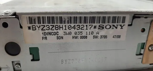 Changer CD Radio Sony OEM 3W0035110A pour Bentley image 3