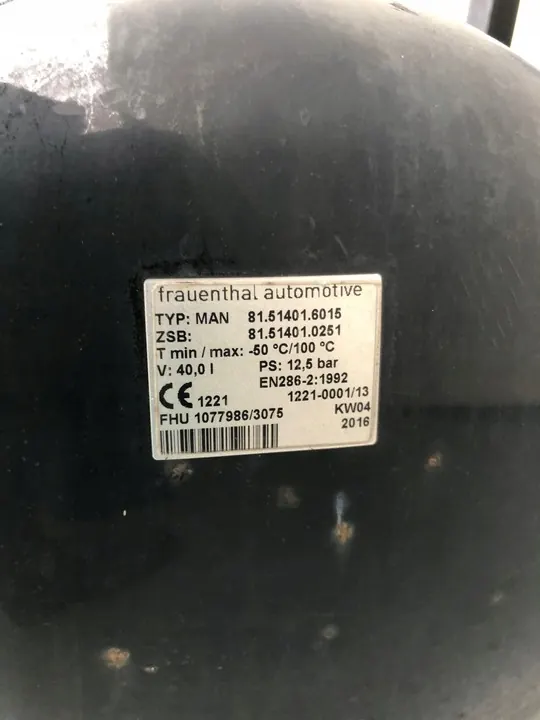 Réservoir d'air MAN TGS TGX EURO 6 40L image 5