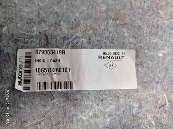 OEM 679003419R Bulkhead Wall Insulation Renault Austral image 3