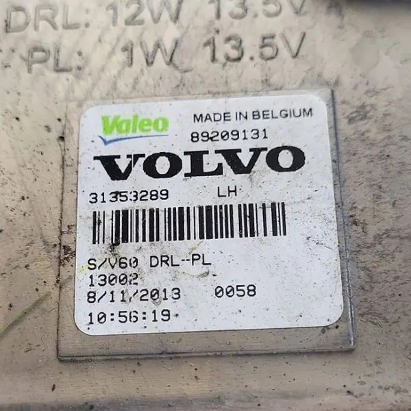 Faróis de circulação diurna dianteiro esquerdo Volvo V60 31353289 image 4
