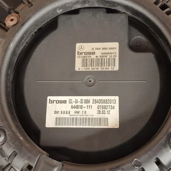 VENTILATOR MERCEDES SL CLA GLA GLK CLS W204 W212 W176 W218 W117 image 4