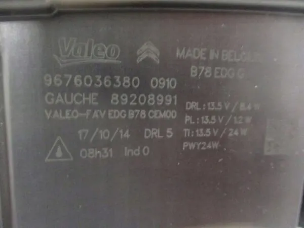 FARO LED IZQUIERDO ORIGINAL CITROEN C4 PICASSO II image 10