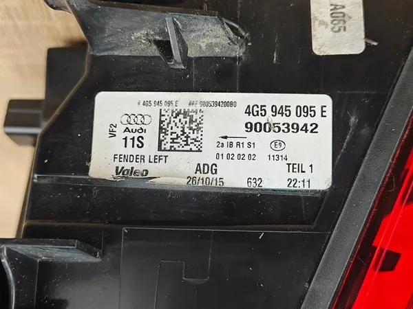 Luz trasera LED izquierda Audi A6 C7 Sedan 4G5945095E image 5