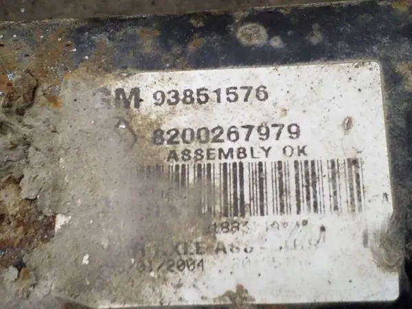 Opel Vivaro A taka-akselin jousituspalkki OEM 93851576 image 4