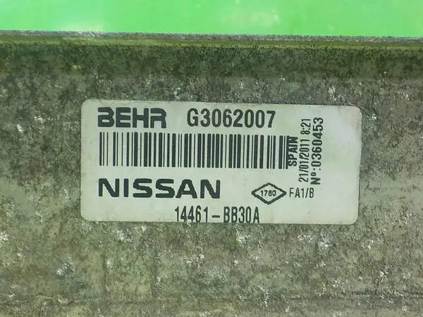 Intercooler NISSAN QASHQAI I J10 LIFT 1.5 DCI G3062007 image 3