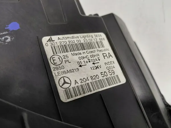 Rechter koplamp Mercedes C-Klasse W204 image 3