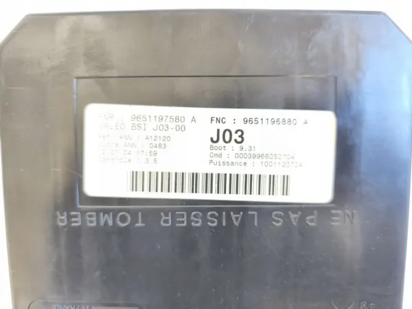 Module BSI OEM 9651197580A pour Peugeot 307 Citroen C5 image 3