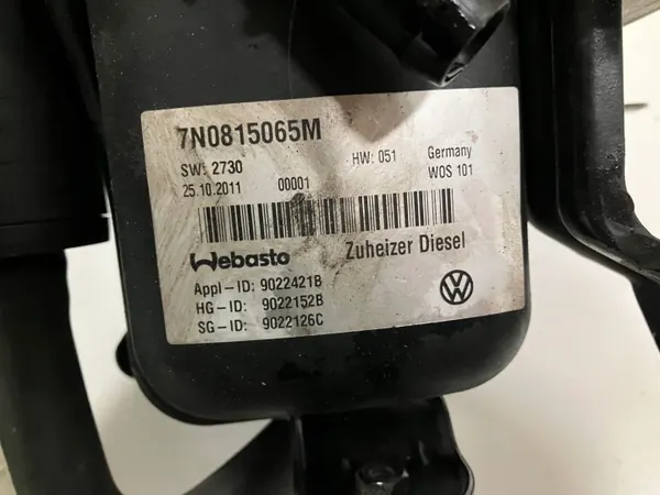 Webasto-lämmitin OEM 7N0815065M 2.0 TDI Sharan/Alhambra image 4