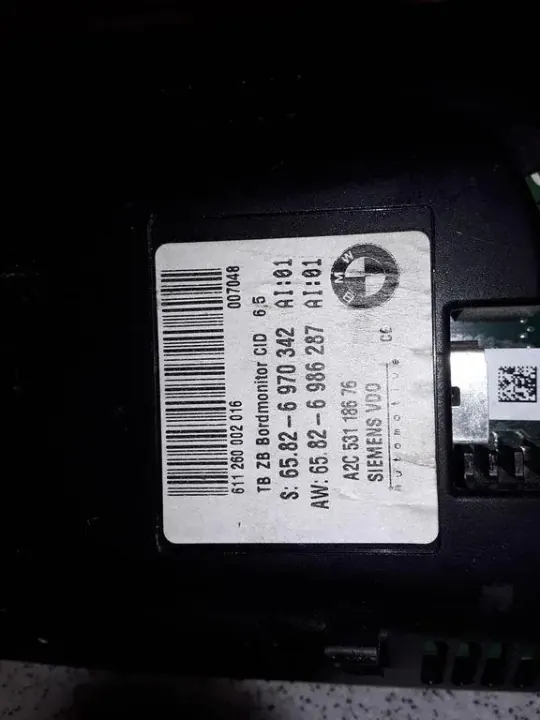 BMW 5 Touring E61 navigationsskärm OEM 65826986287 image 3