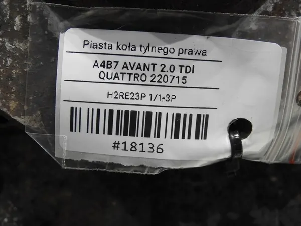Snodo di sterzo posteriore destro con ABS Audi A4 B7 2.0 TDI OEM image 10