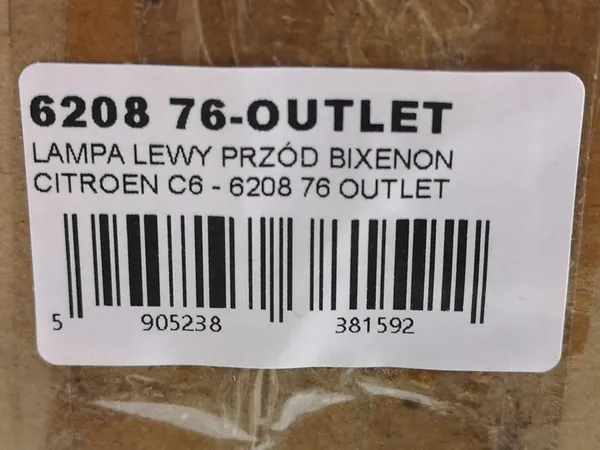 Farol Bixenon Esquerdo Citroen C6 2006-2011 OEM 6208.76 image 2