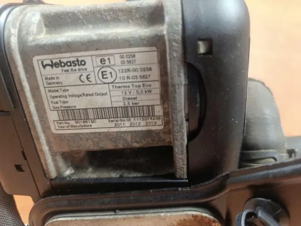 Webasto Thermo Top Diesel Citroen C5 III 9687946580 image 4