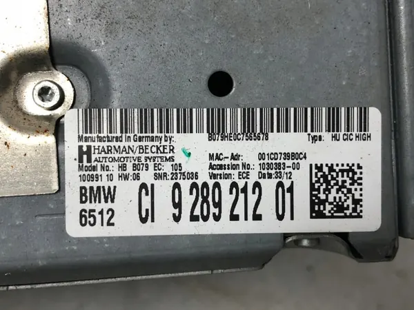 Module de commande d'occasion OEM 65129289212 BMW 3 F30 image 7