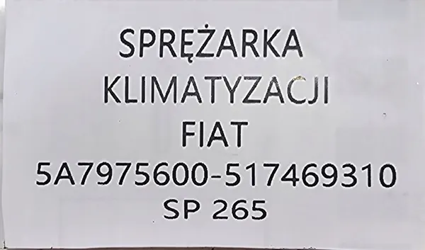 Compressore Aria Condizionata Fiat / Lancia image 6