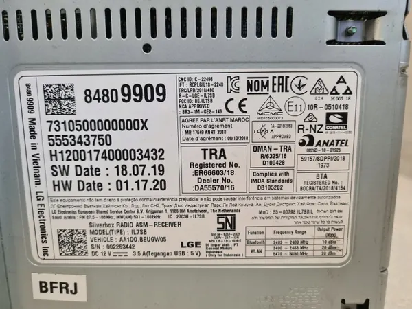 Radio-Navigationsmodul OEM 84809909 Opel Astra V image 5