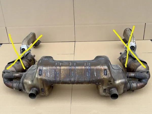 Uitlaatdemper OEM 9GT251053A Porsche 718 image 2