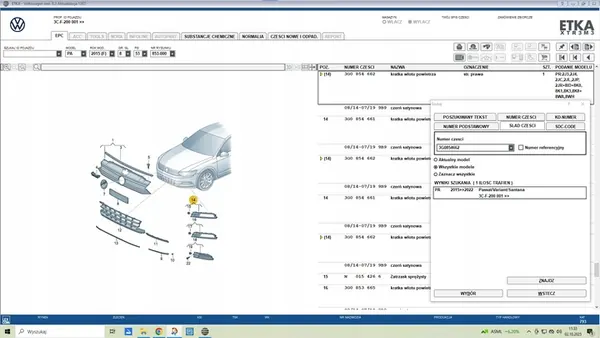Griglia paraurti anteriore destra VW Passat B8 OEM 3G0853666A image 4