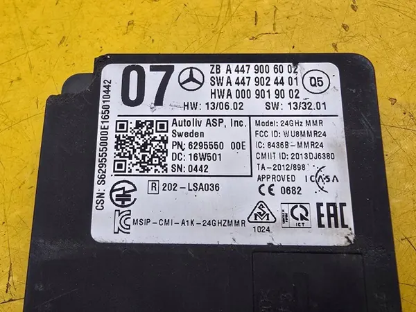 Parachoques radar Distronic Mercedes Vito W447 OEM A4479006002 image 4