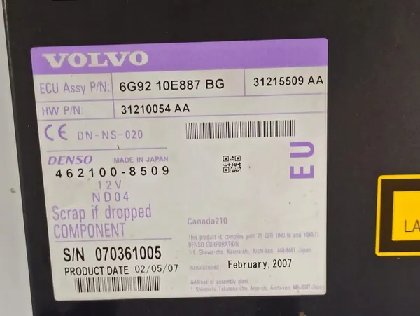 CD-vaihtaja OEM 31210054 Volvo S80 II 2.5L image 5