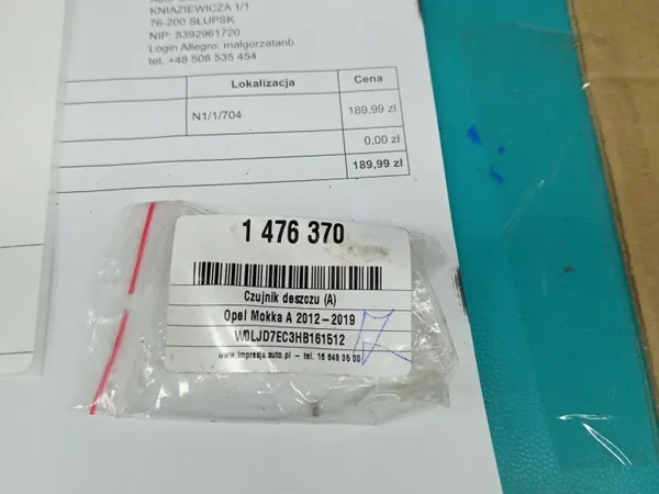 Capteur de pluie OEM 6PW011012-00 pour Opel Mokka A image 7