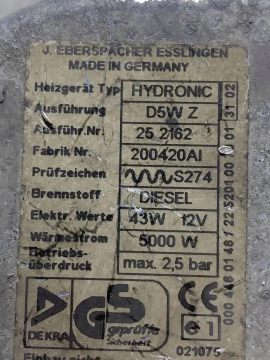 Stadsverwarming Mercedes Sprinter OEM 004830261 image 4