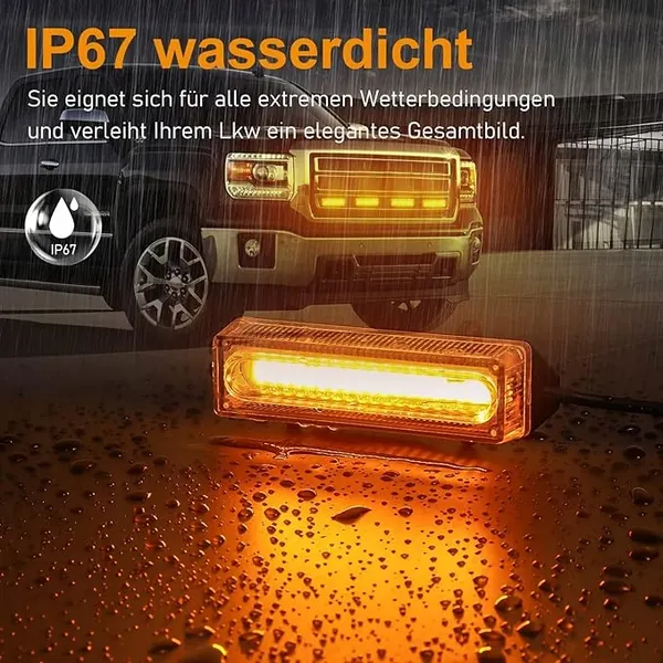 Lumières d'Avertissement LED Dinfu 4x40W Stroboscope 12V image 2