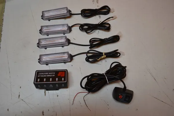 Lumières d'Avertissement LED Dinfu 4x40W Stroboscope 12V image 4