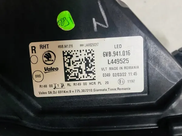 Farol direito Full LED Skoda Fabia IV image 10