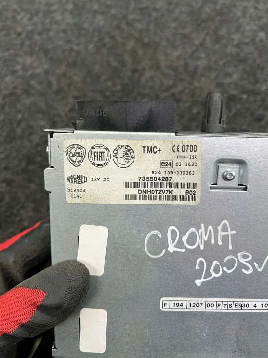 Fiat Croma II Lift 2009 Radio OEM 735504287 image 3