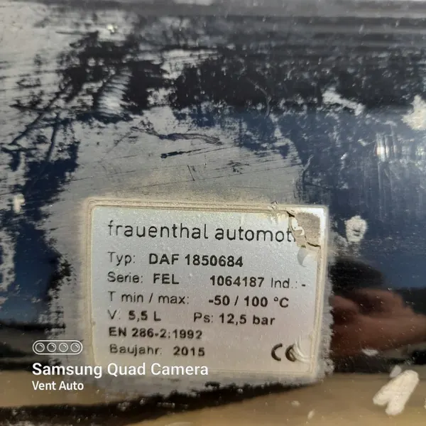Ilmasäiliö DAF XF 106 OEM 1850684 5,5L image 3