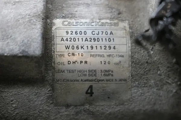 Compressore aria condizionata Nissan OE 92600CJ70A image 3