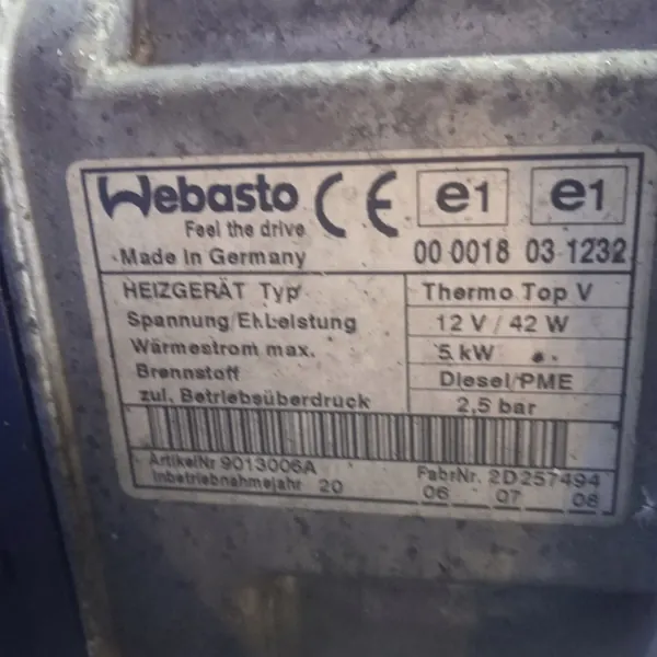 Volkswagen Touran Webasto verwarming OEM 1K0815005FP image 8