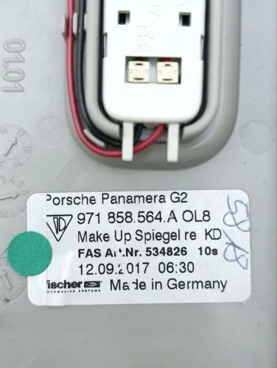 Vidro do espelho Porsche OEM 971858564A Usado image 9