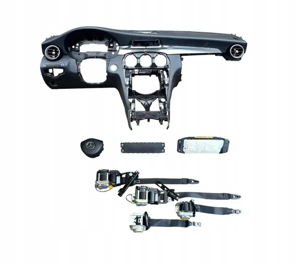 Instrumentpanel airbag & bältessats Mercedes W205 C-KLASA image 2