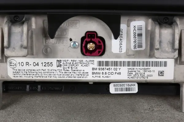 Écran CID 8,8" BMW X1 F48 OEM 9387451 image 4