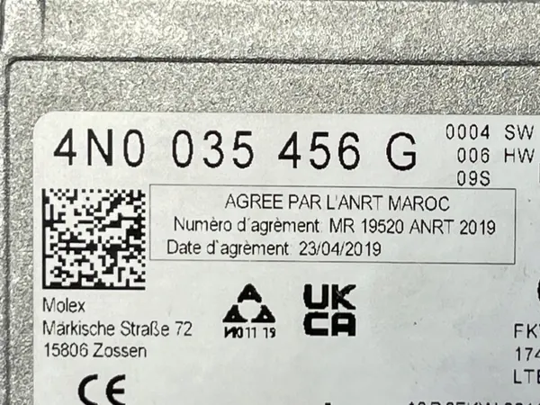Amplificador antena Audi E-Tron GT OEM 4N0035456G image 4