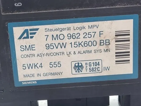 Module Confort Ford Galaxy 7M0962257F 1.9L Diesel image 6